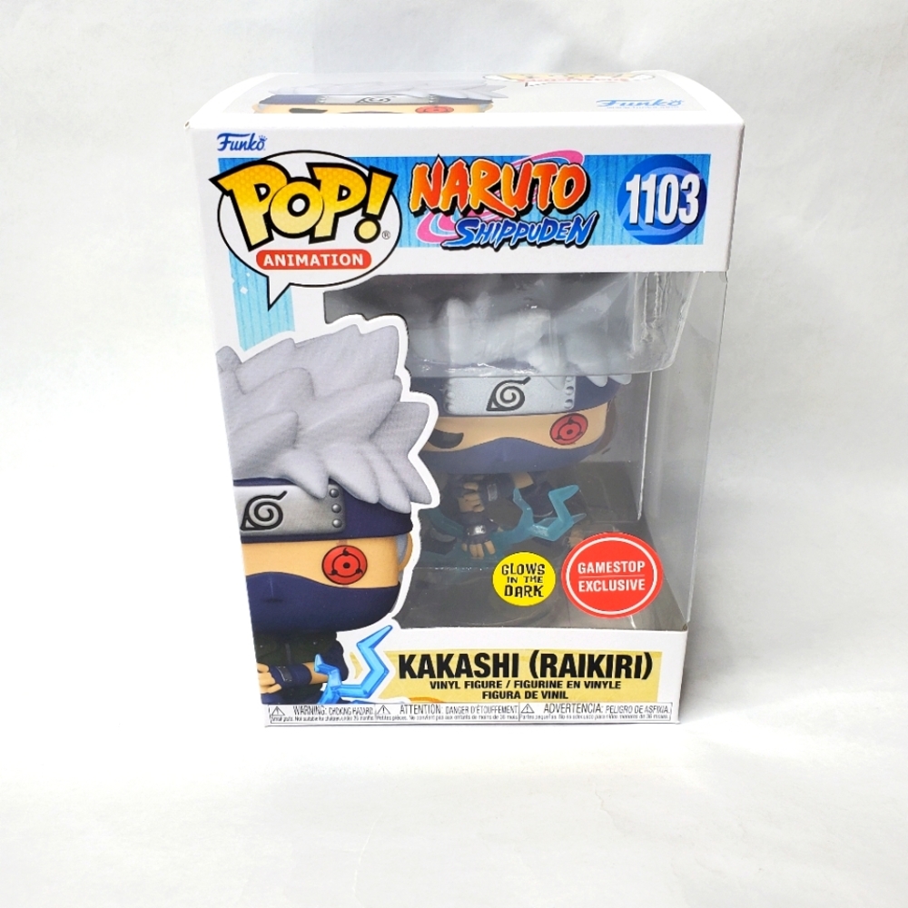 Funko POP! Animation Kakashi (Raikiri) #1103 Gamestop GITD Figure w/ Protector